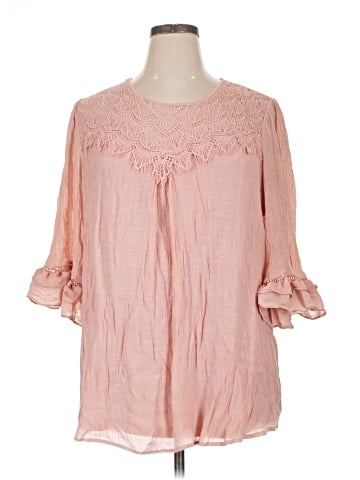 Fig & Flower 3/4 Sleeve Blouse (view 1)