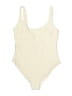 H&M Solid Ivory One Piece Swimsuit Size M - photo 1