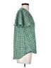 Max Studio 100% Polyester Green Short Sleeve Blouse Size S - photo 4