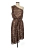 NW Nightway Animal Print Brown Cocktail Dress Size 8 - photo 1