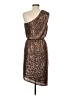 NW Nightway Animal Print Brown Cocktail Dress Size 8 - photo 2