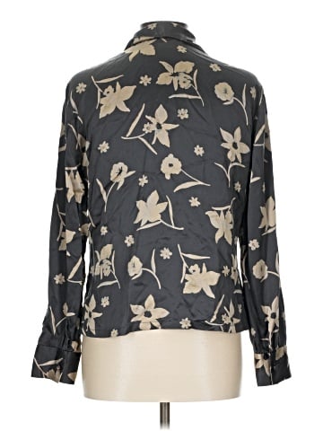 Tahari Long Sleeve Silk Top (view 2)