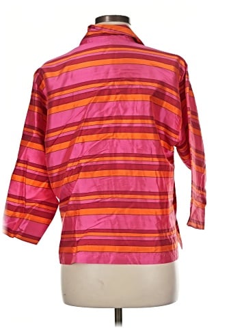 Preston & York 3/4 Sleeve Silk Top (view 2)