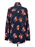 Boden 100% Silk Floral Blue Long Sleeve Silk Top Size 4 - photo 2