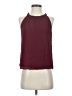 Naked Zebra 100% Polyester Burgundy Sleeveless Blouse Size S - photo 1