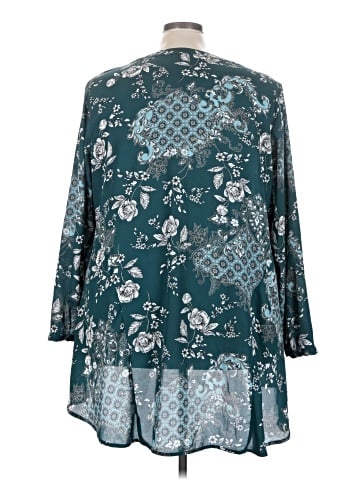 Roaman's 3/4 Sleeve Blouse (view 2)
