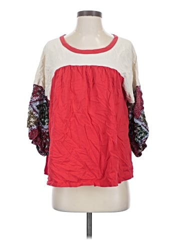 Umgee 3/4 Sleeve Blouse (view 1)