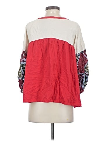 Umgee 3/4 Sleeve Blouse (view 2)