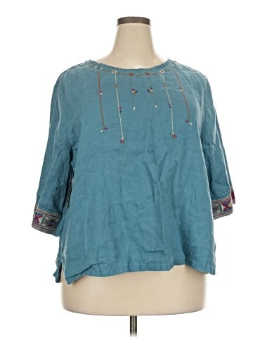 BUYKUD 3/4 Sleeve Blouse (view 1)