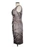 Donna Ricco 100% Polyester Metallic Gray Cocktail Dress Size 4 - photo 5