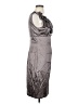 Donna Ricco 100% Polyester Metallic Gray Cocktail Dress Size 4 - photo 4