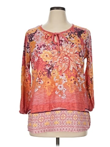 One World 3/4 Sleeve Blouse (view 1)