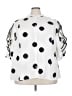 Ashley Stewart 100% Polyester Polka Dots White button down Size 32 - photo 1