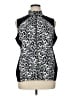 Weekends by Chico's Animal Print Silver Vest Size XL (3) - photo 1