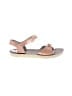 Sun San 100% Leather Tan Sandals Size 3 (youth) - photo 1