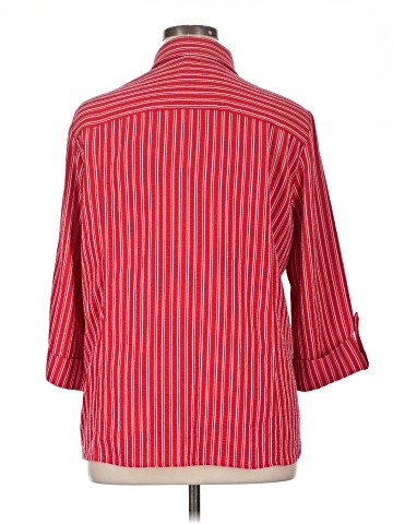 Draper's & Damon's 3/4 Sleeve Button-Down Shirt (view 2)