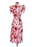 Zara Floral Red Casual Dress Size XS - photo 2