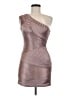 BCBGMAXAZRIA Metallic Silver Cocktail Dress Size 6 - photo 1