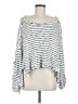 We the Free 100% Cotton Stripes White Pullover Sweater Size M - photo 1