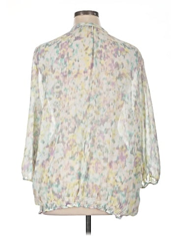 a.n.a. A New Approach 3/4 Sleeve Blouse (view 2)