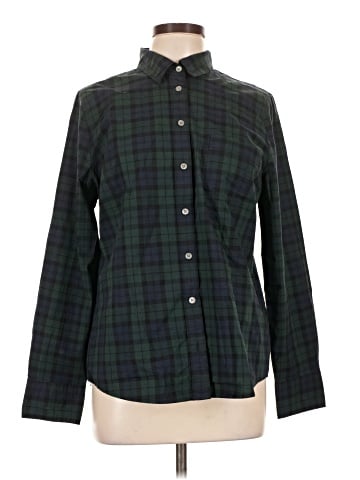 J.Crew Factory Store Long Sleeve Button-Down Shirt (view 1)