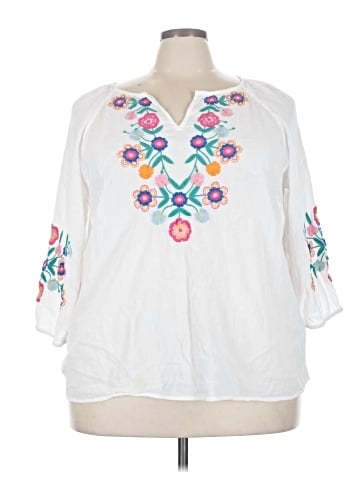 Talbots 3/4 Sleeve Blouse (view 1)