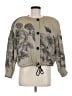 Linda Allard Ellen Tracy 100% Silk Floral Tan Jacket Size Med Petite - photo 1