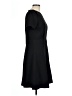 Ann Taylor Solid Black Casual Dress Size 10 - photo 4