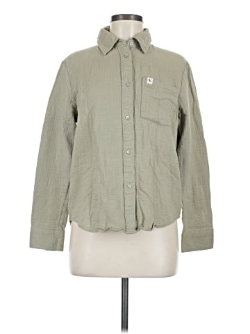 CALVIN KLEIN JEANS Long Sleeve Button-Down Shirt (view 1)
