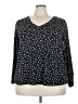 Molly & Isadora Polka Dots Black 3/4 Sleeve Blouse Size 2X Plus - photo 1