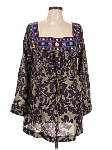 Johnny Was Long Sleeve Silk Top (view 1)