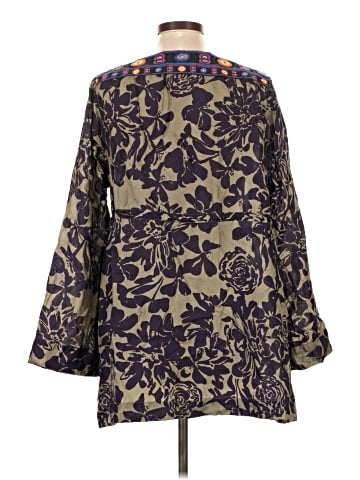 Johnny Was Long Sleeve Silk Top (view 2)