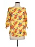 Status by Chenault Yellow 3/4 Sleeve Blouse Size L - photo 1