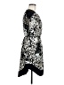 Mossimo 100% Polyester Graphic Silver Cocktail Dress Size M - photo 4