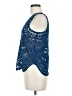 Baraschi 100% Nylon Blue Sleeveless Blouse Size M - photo 5