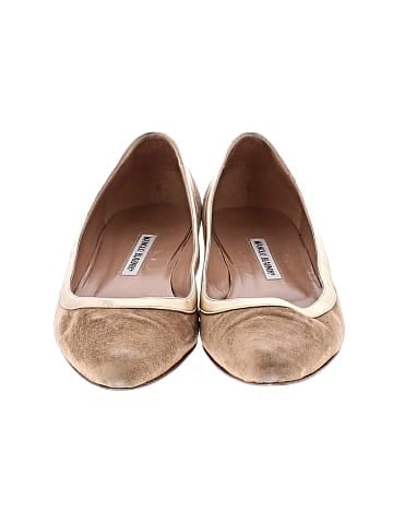 Manolo Blahnik Suede Flats (view 2)