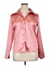 Essentials Metallic Pink Long Sleeve Blouse Size XL - photo 1