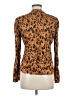 Cloth & Stone Animal Print Brown Long Sleeve Blouse Size M - photo 2