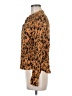 Cloth & Stone Animal Print Brown Long Sleeve Blouse Size M - photo 5