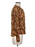Cloth & Stone Animal Print Brown Long Sleeve Blouse Size M - photo 4