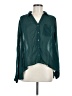 Silence and Noise 100% Polyester Teal Long Sleeve Blouse Size M - photo 1