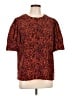 Scotch & Soda 100% Polyester Orange Short Sleeve Blouse Size Lg (3) - photo 1