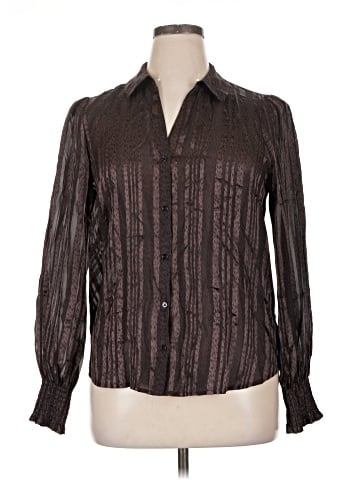 Paige Long Sleeve Silk Top (view 1)