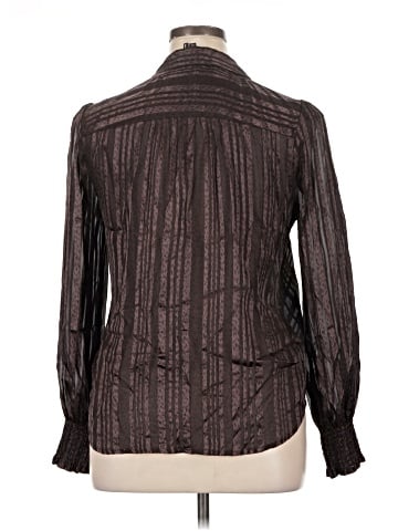 Paige Long Sleeve Silk Top (view 2)