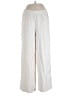 Adidas 100% Polyester Solid Ivory Casual Pants Size L - photo 1