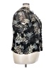 Covington 100% Polyester Floral Black Short Sleeve Blouse Size 24w - photo 4