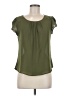 Edge 100% Polyester Green Short Sleeve Blouse Size M - photo 1