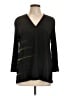 CALVIN KLEIN JEANS Black 3/4 Sleeve Blouse Size L - photo 1
