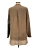 Akris Punto 100% Silk Brown Long Sleeve Silk Top Size 10 - photo 2