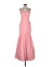 JS Collections 100% Polyester Solid Pink Cocktail Dress Size 4 - photo 1